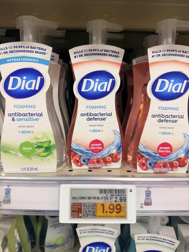 dial hand soap kroger shelf image (1)