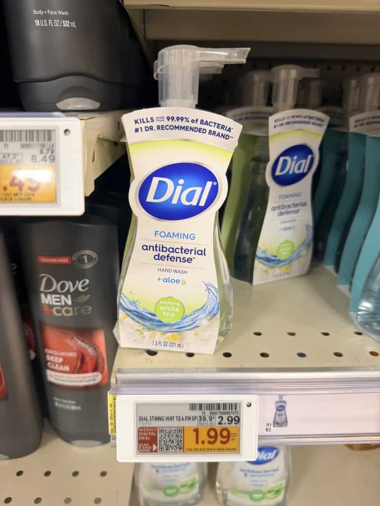dial hand soap kroger shelf image (1)