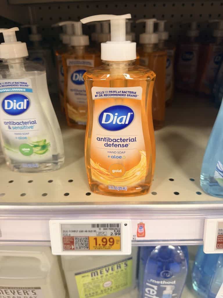 dial hand soap kroger shelf image (1)