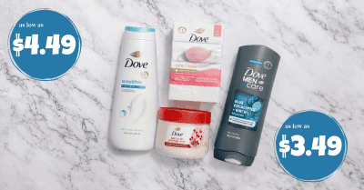dove body wash, scrub and bar soap kroger krazy