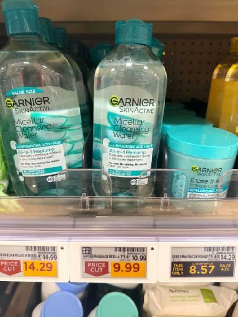 garnier micellar water kroger shelf image (5)