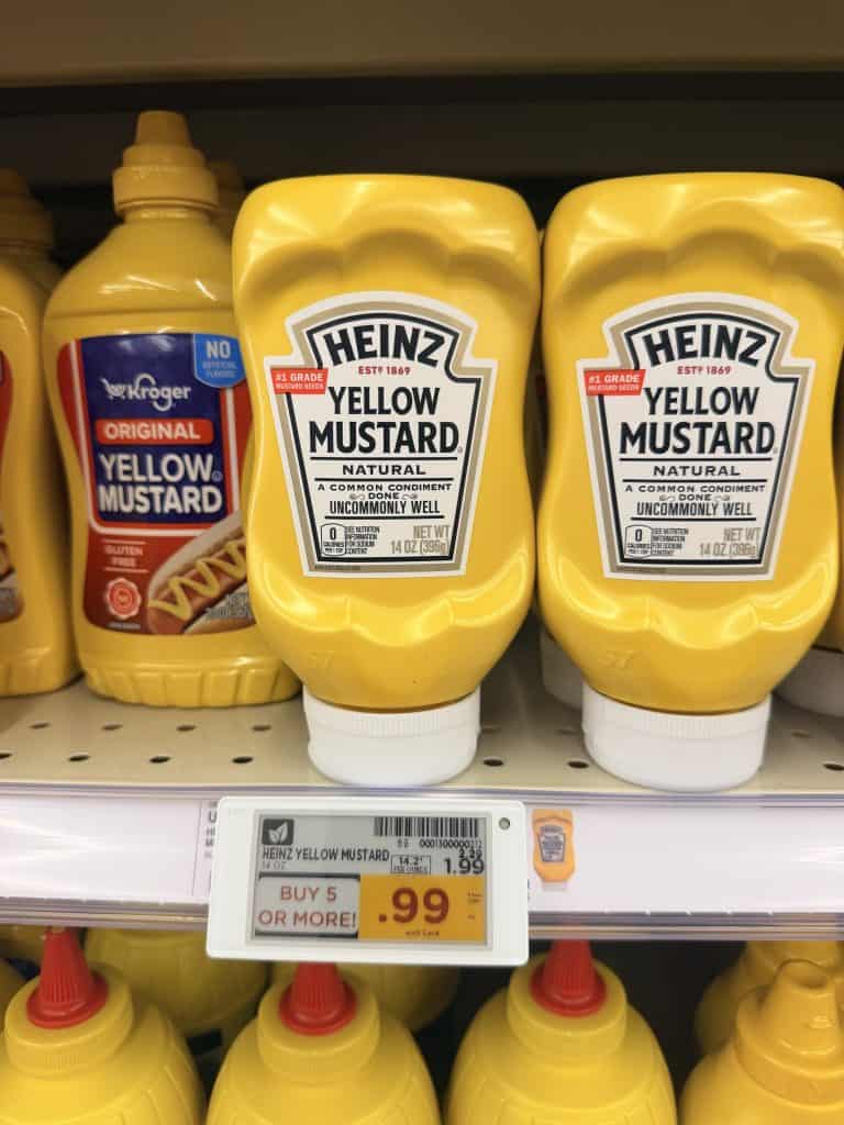 heinz mustard kroger shelf image