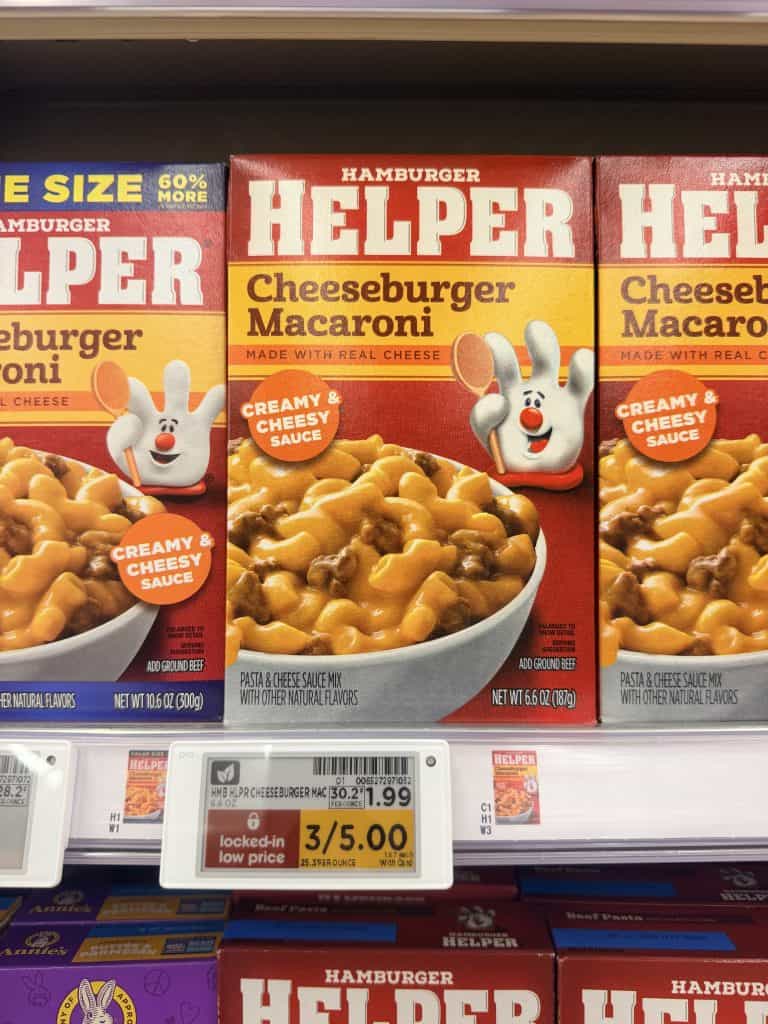 helper meals kroger shelf image