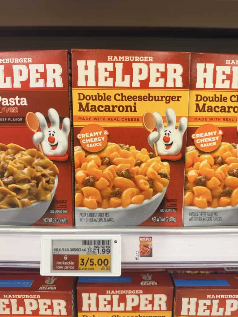 helper meals kroger shelf image