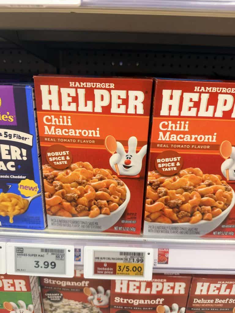 helper meals kroger shelf image