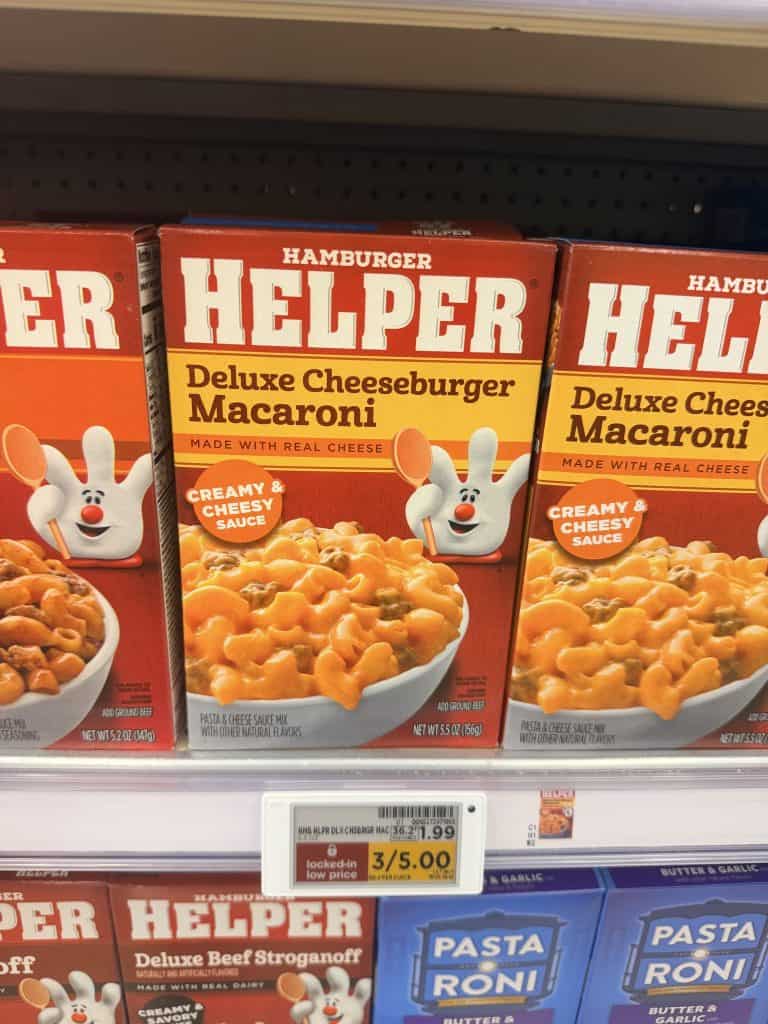 helper meals kroger shelf image