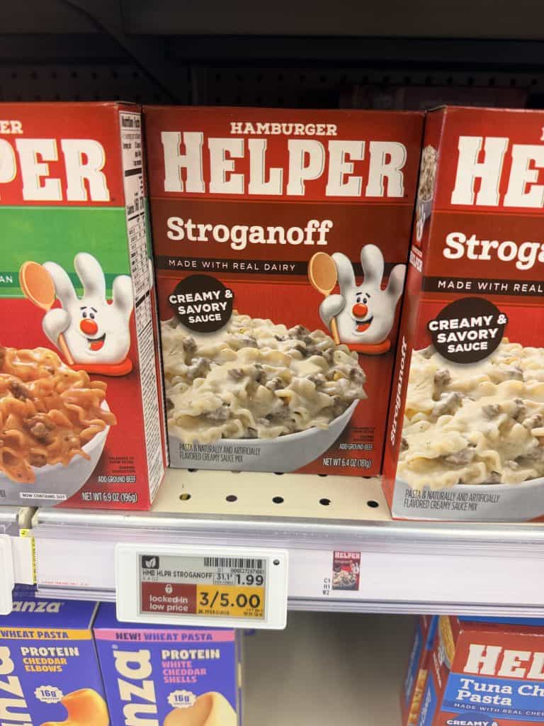 helper meals kroger shelf image