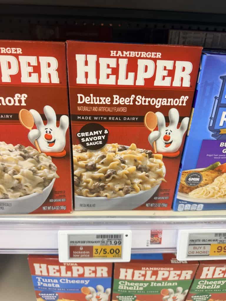 helper meals kroger shelf image