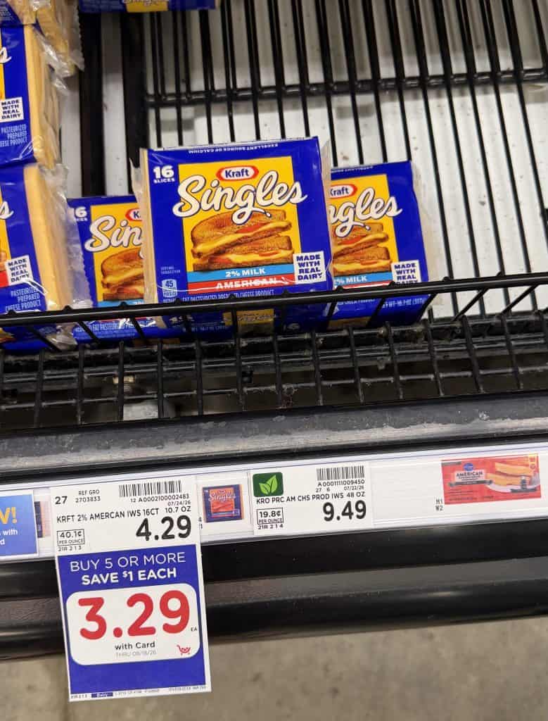 kraft singles kroger shelf image (1)