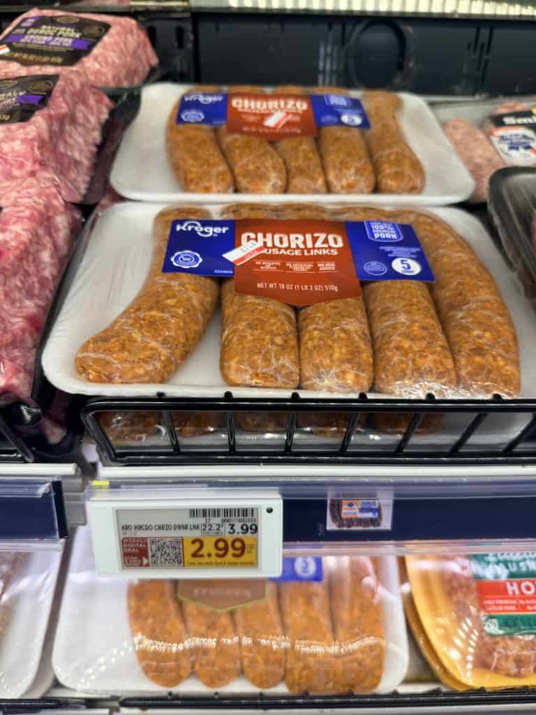 kroger dinner sausage shelf image (2)