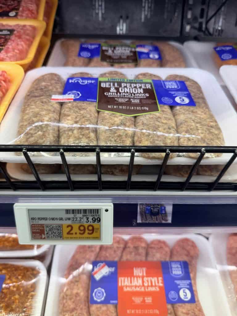 kroger dinner sausage shelf image (2)