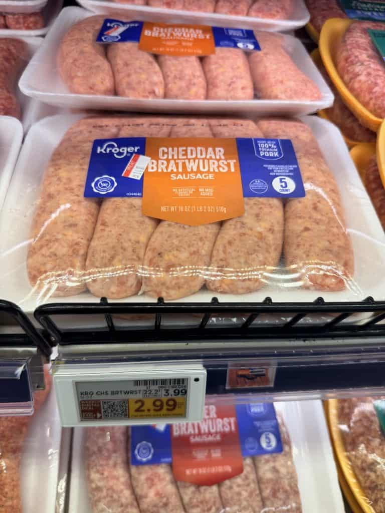 kroger dinner sausage shelf image (2)