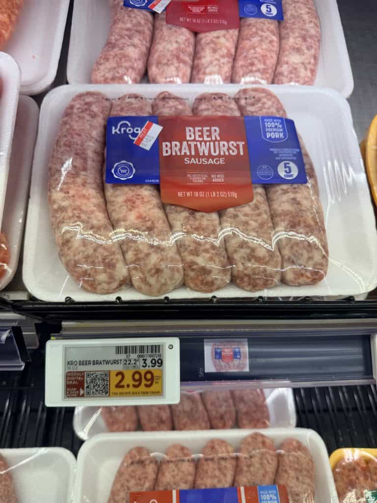 kroger dinner sausage shelf image (2)