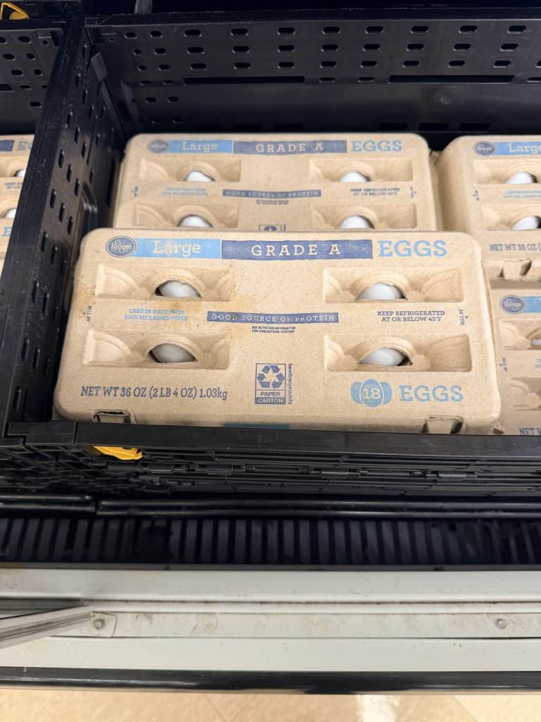 kroger eggs shelf image