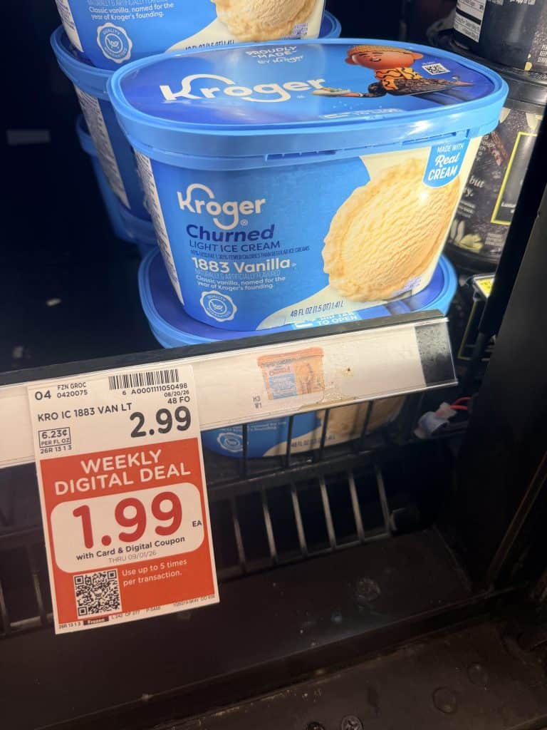 kroger ice cream shelf image (3)
