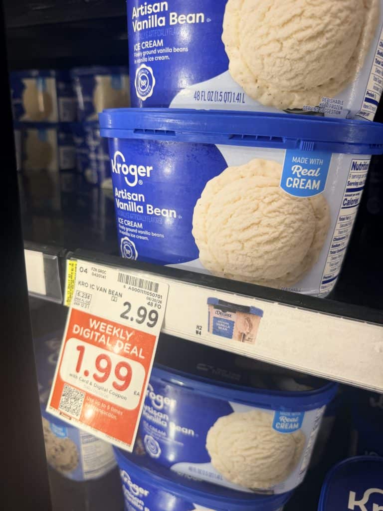 kroger ice cream shelf image (3)