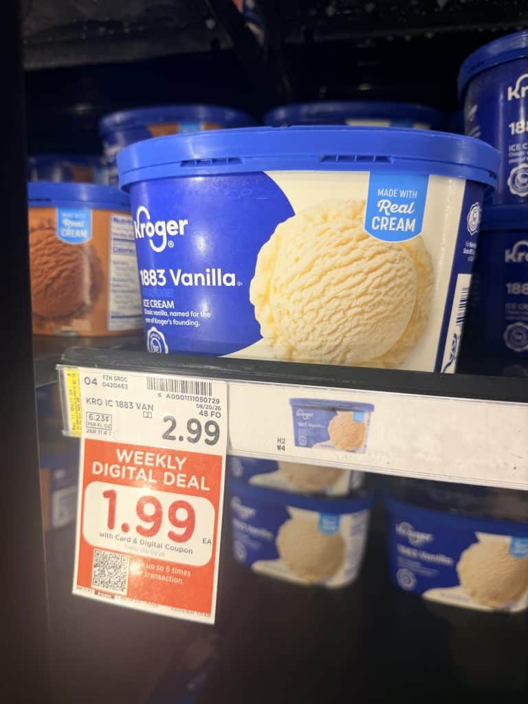 kroger ice cream shelf image (3)