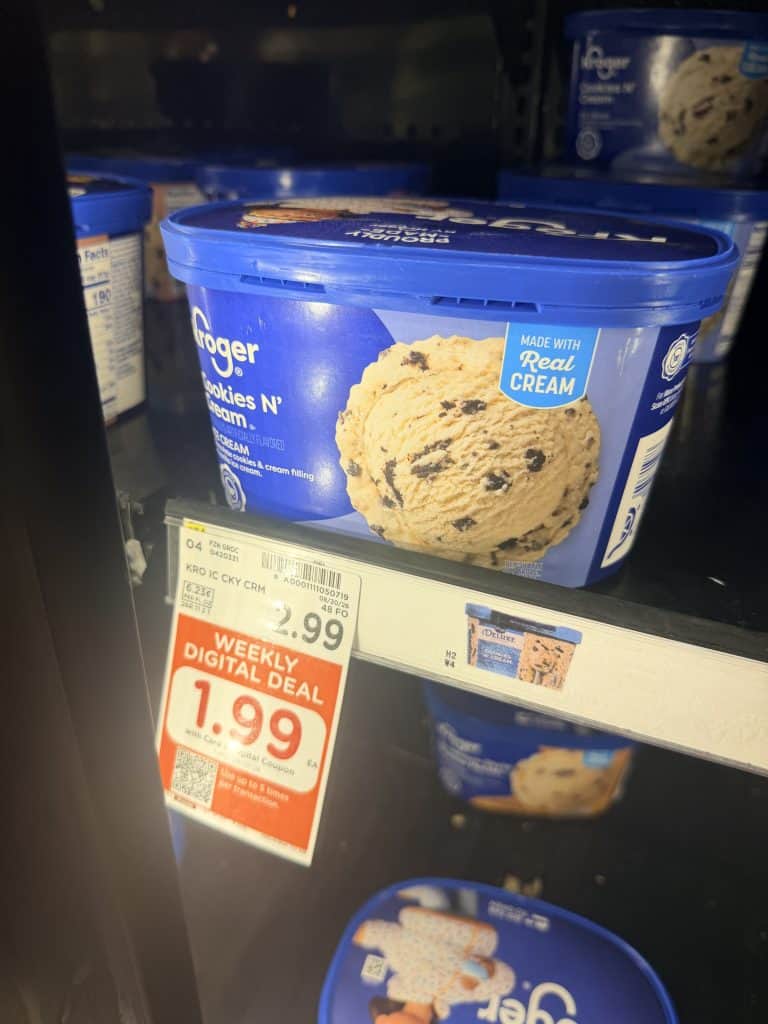 kroger ice cream shelf image (3)