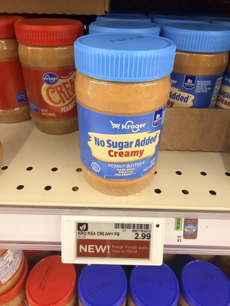 kroger peanut butter shelf image (1)