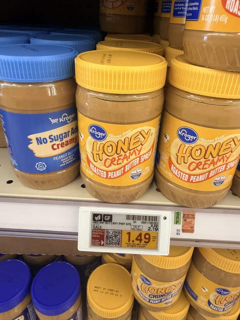 kroger peanut butter shelf image (1)