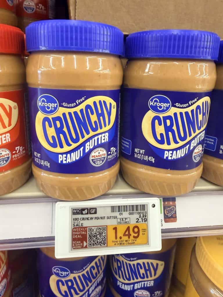 kroger peanut butter shelf image (1)