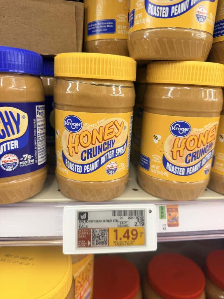 kroger peanut butter shelf image (1)