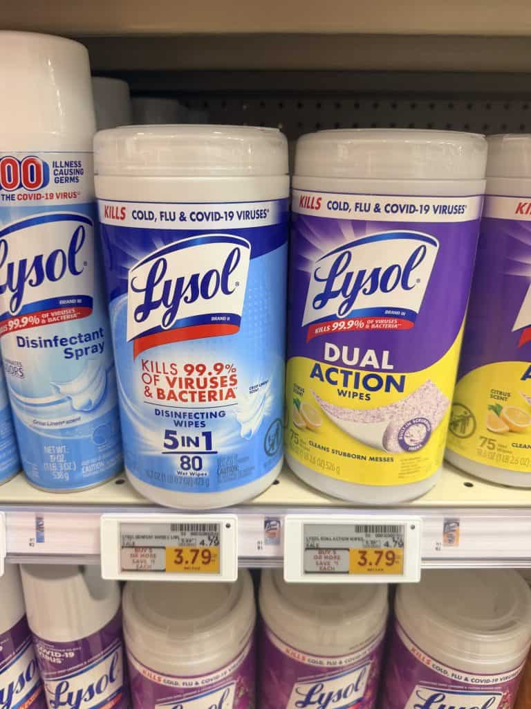 lysol wipes kroger shelf image (1)