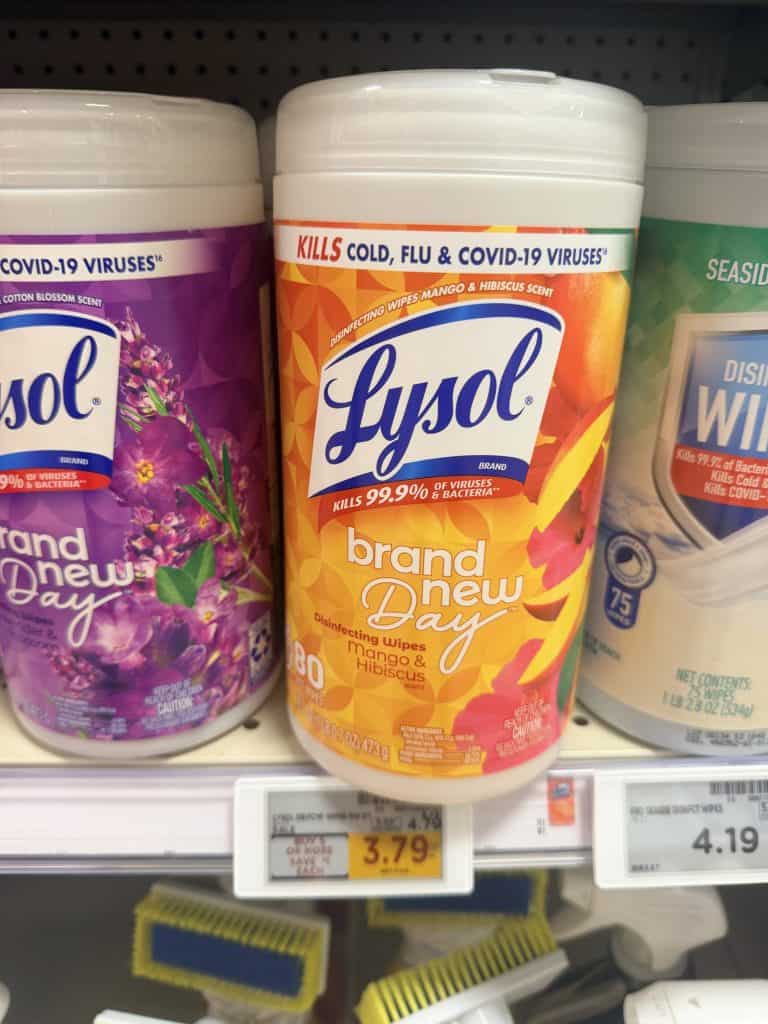 lysol wipes kroger shelf image (1)