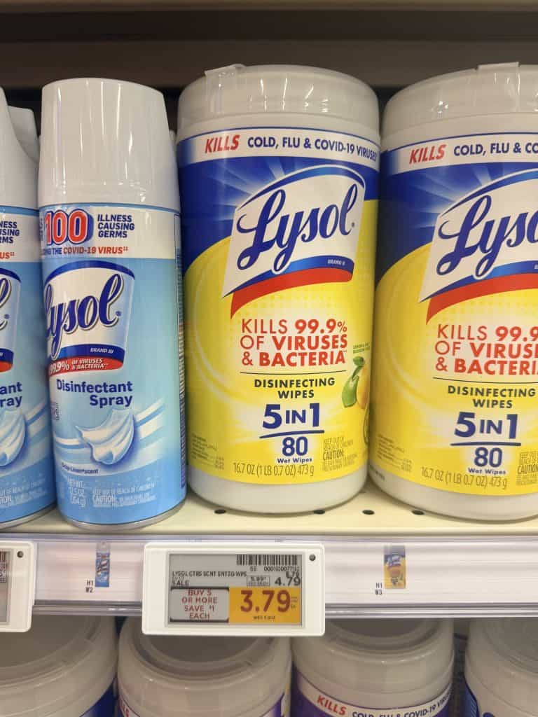 lysol wipes kroger shelf image (1)