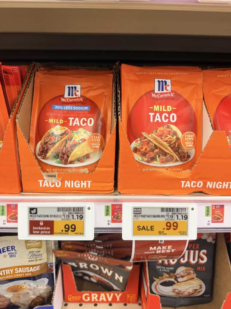 mccormick taco seasoning kroger shelf image (2)