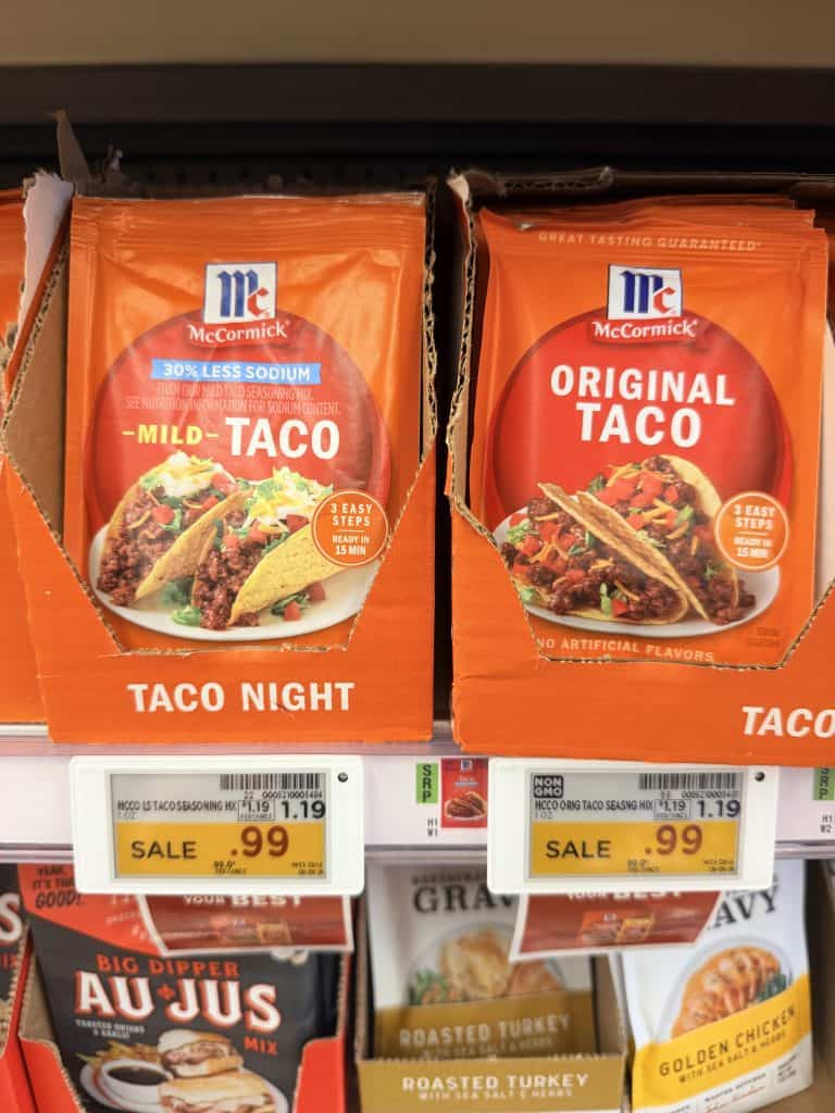 mccormick taco seasoning kroger shelf image (2)
