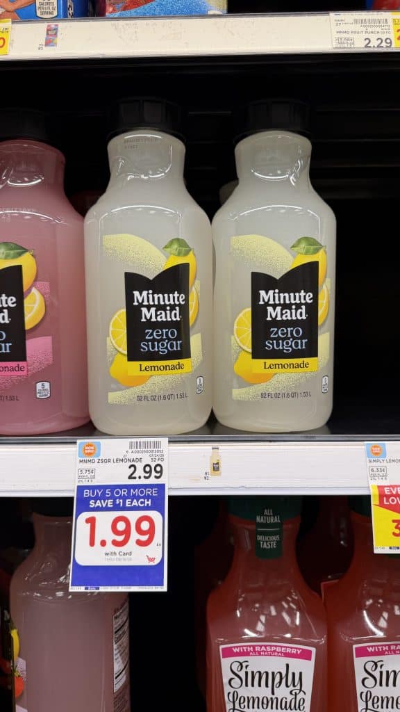 minute maid zero sugar kroger shelf image (2)