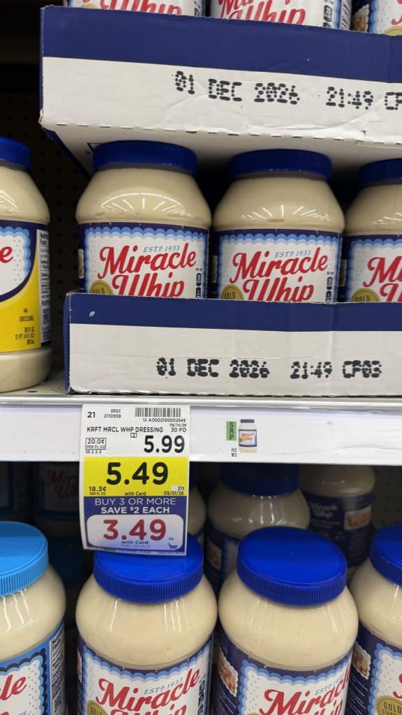 miracle whip kroger shelf image (5)