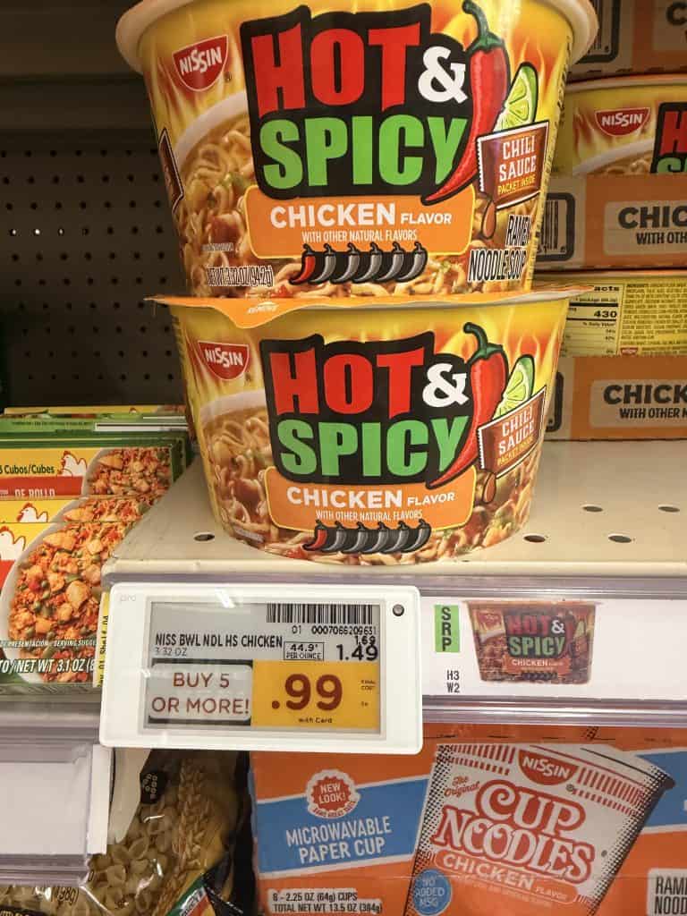 nissin hot and spicy kroger shelf image (3)