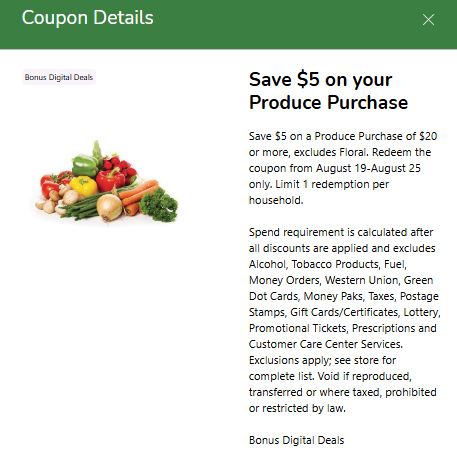 produce coupon kroger