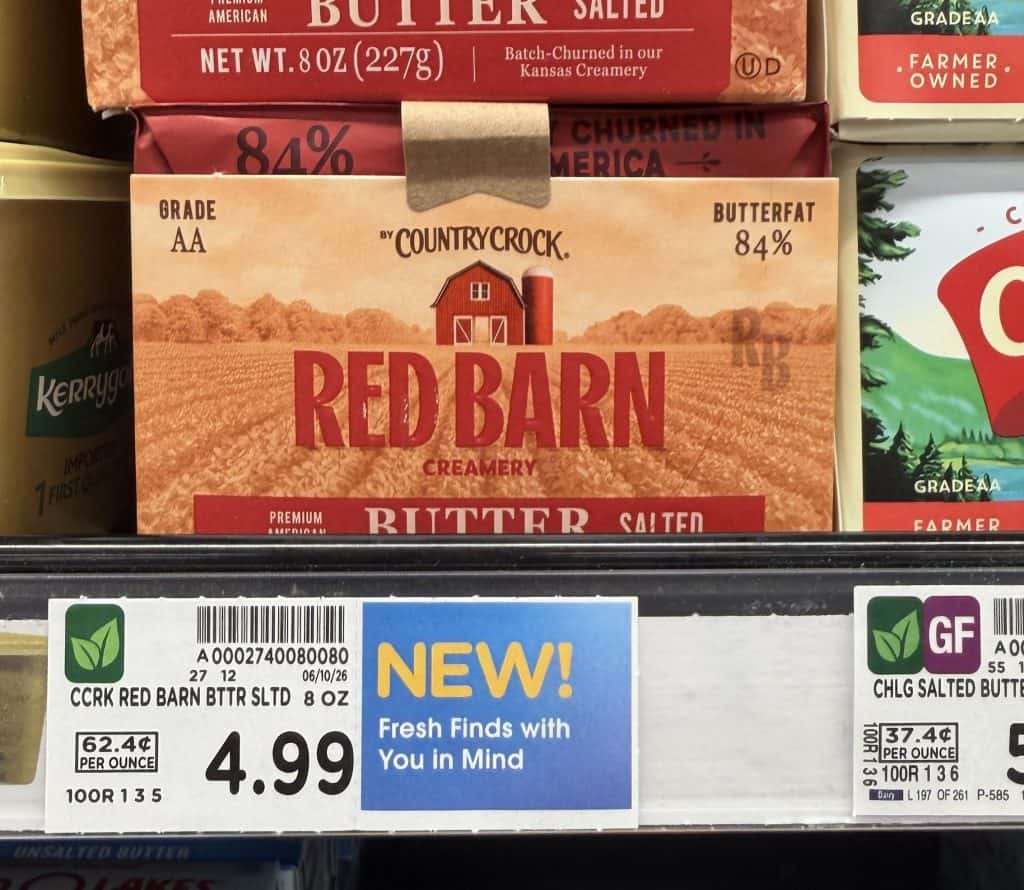 red barn creamery kroger shelf image