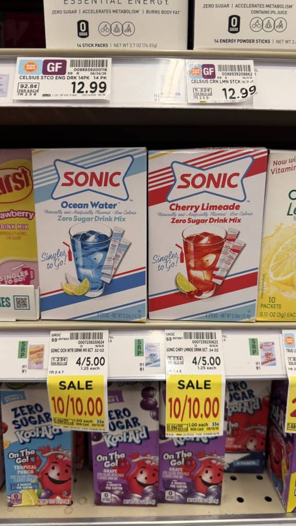 sonic drink mixes kroger shelf image