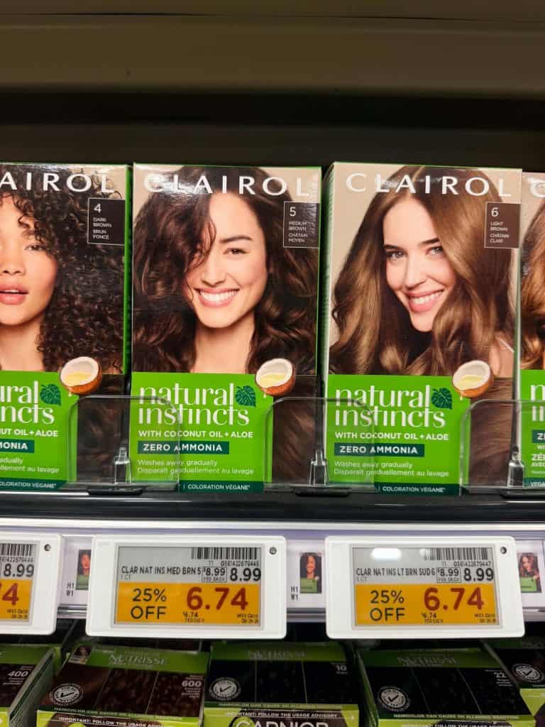 Clairol Hair Color Kroger Shelf Image