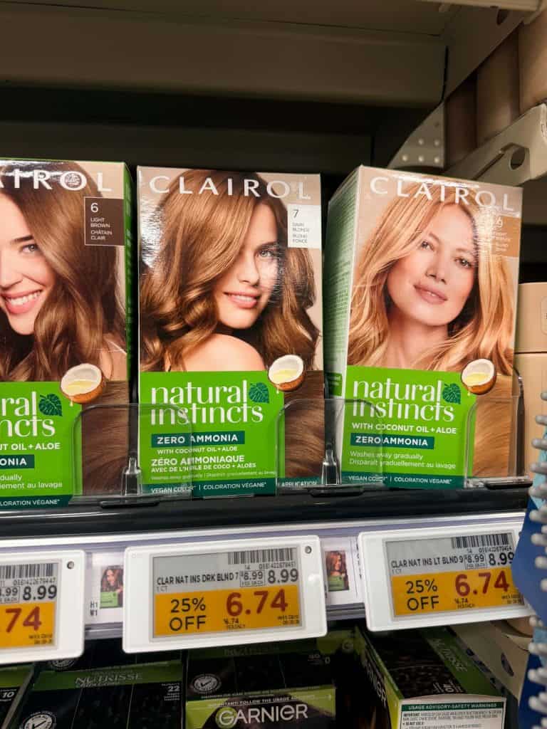 Clairol Hair Color Kroger Shelf Image
