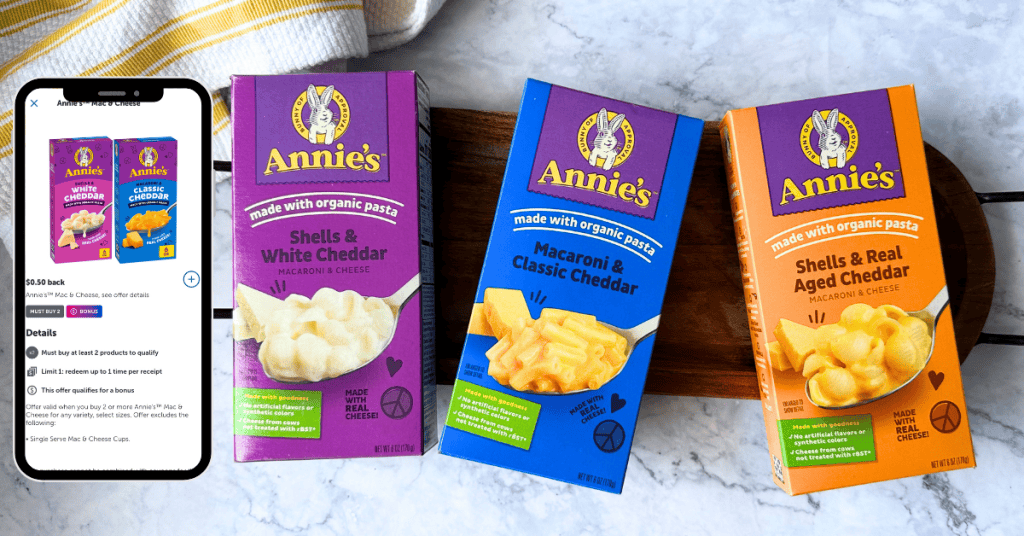 Annie's Macaroni & Cheese Kroger ibotta rebate