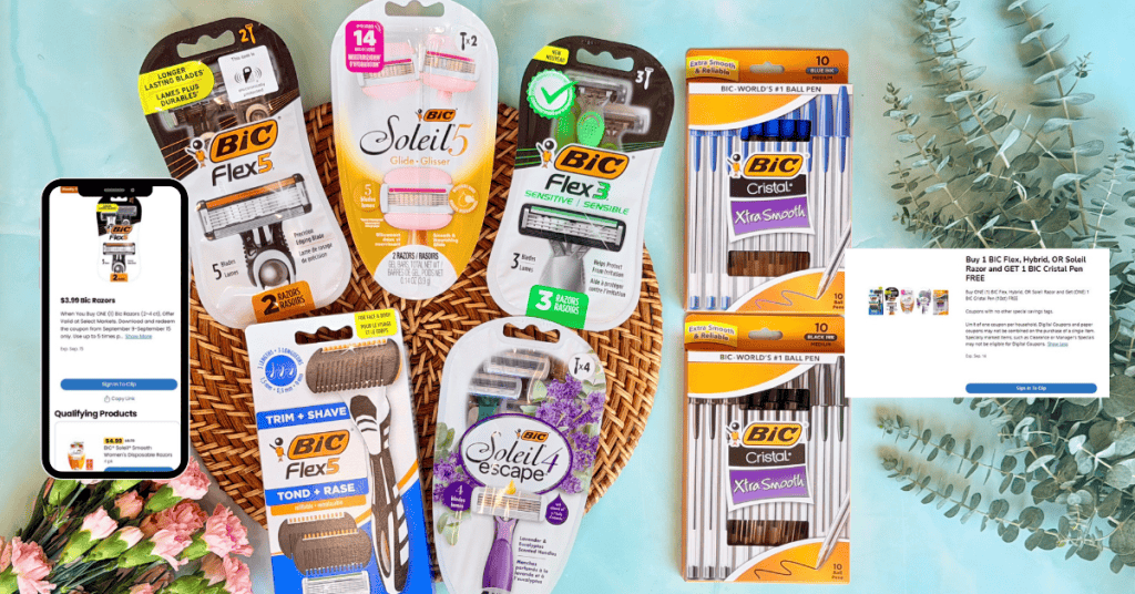 BIC Disposable Razors Kroger Digital Event