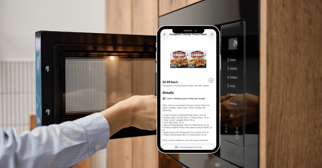 Campbell's Chunky Frozen Meal Ibotta Rebate Kroger
