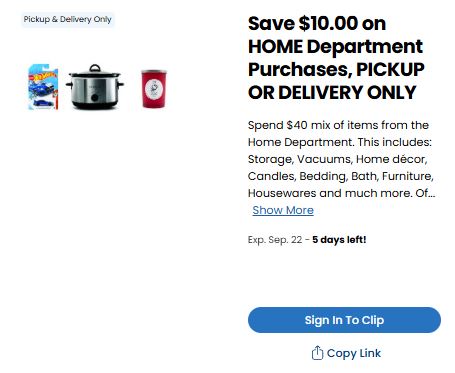 Kroger Home Digital Coupon