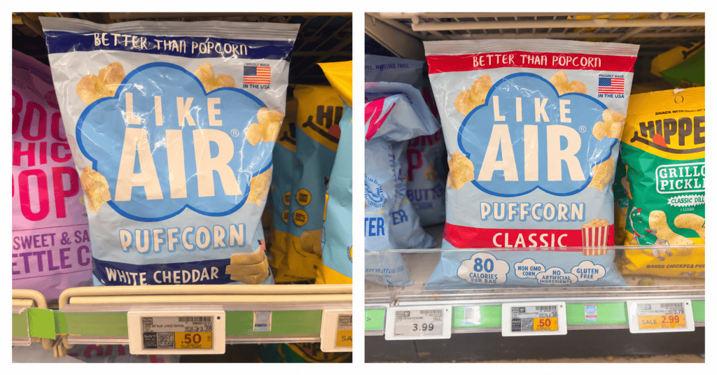 Like Air Puffcorn Kroger Shelf Image