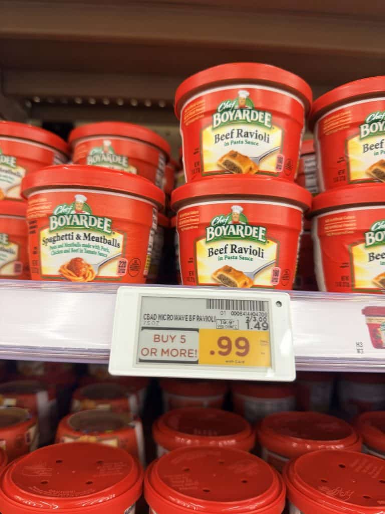 Chef Boyardee Kroger Shelf Image