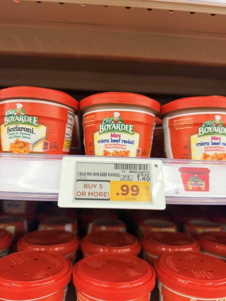 Chef Boyardee Kroger Shelf Image