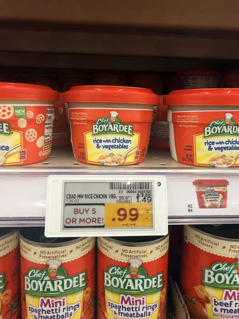 Chef Boyardee Kroger Shelf Image