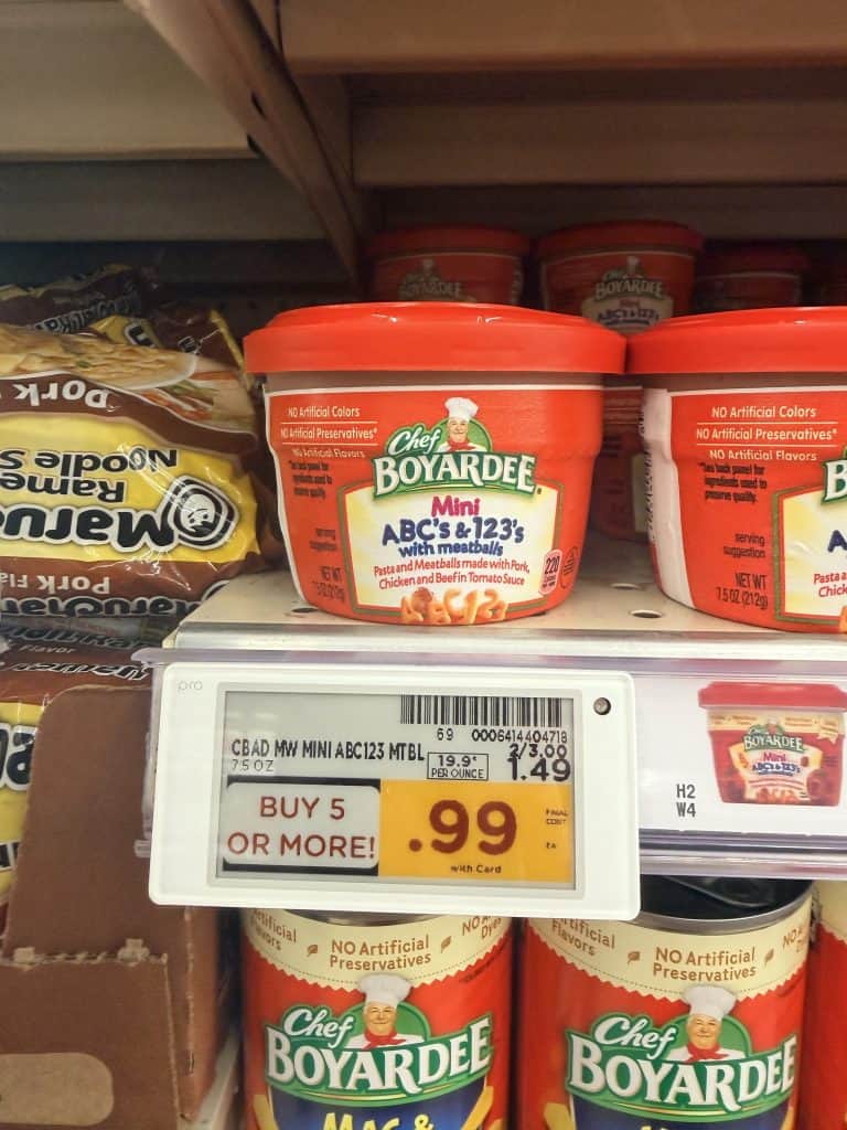 Chef Boyardee Kroger Shelf Image