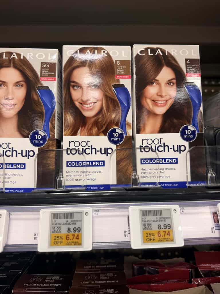 Clairol Hair Color Kroger Shelf Image