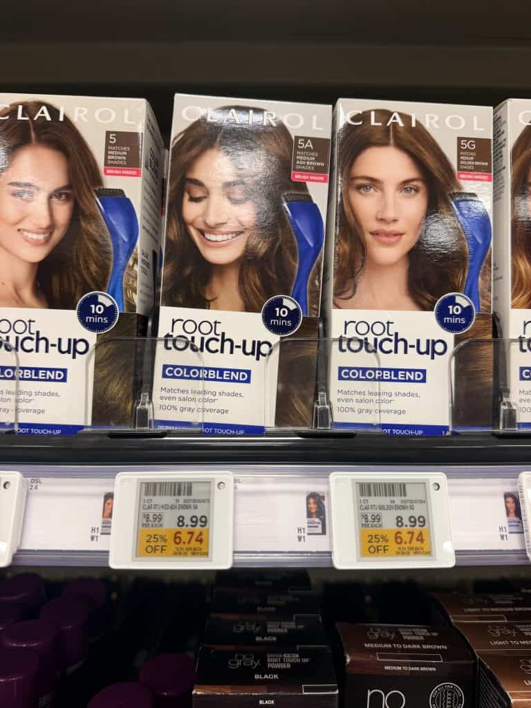 Clairol Hair Color Kroger Shelf Image